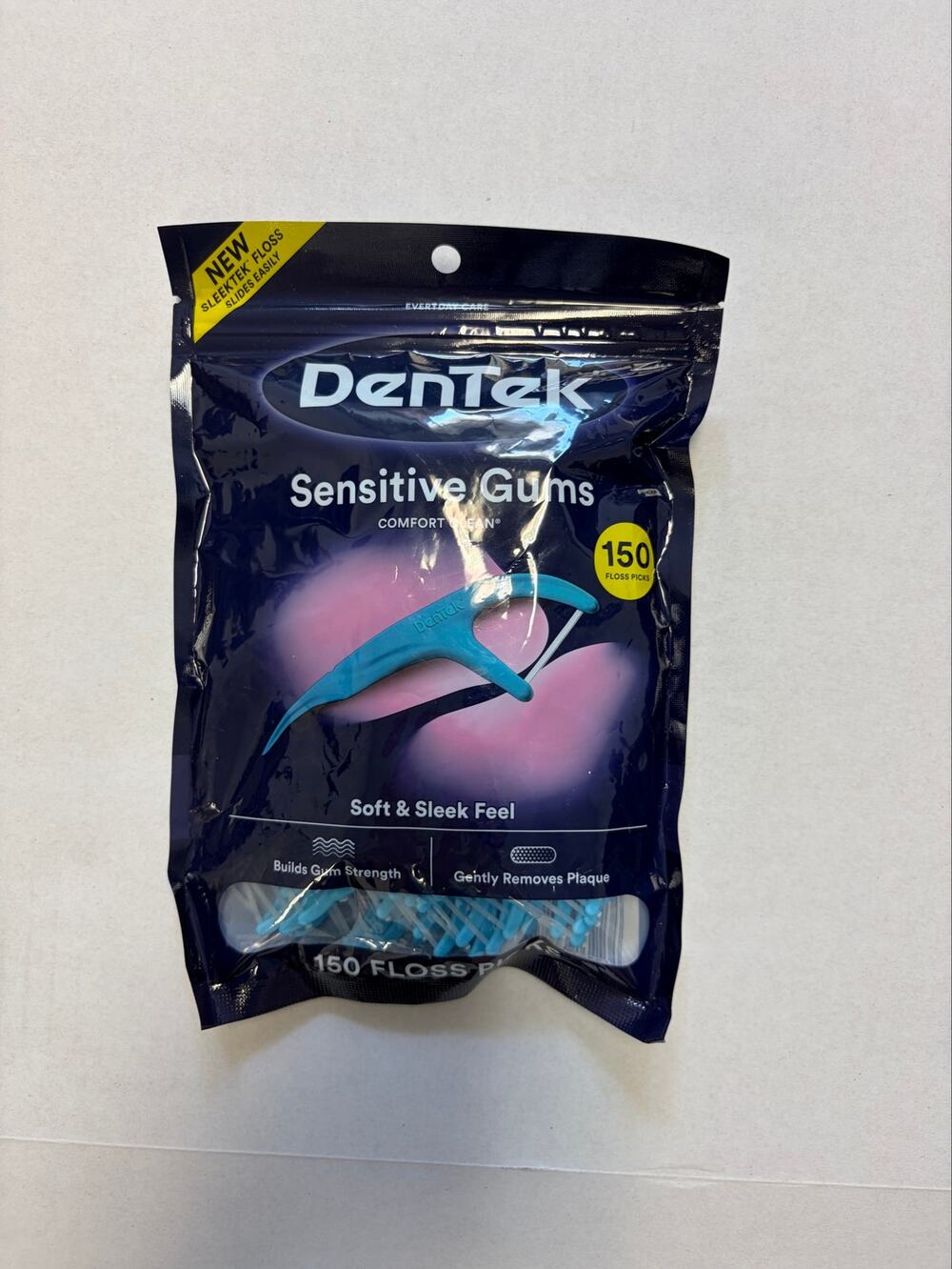 DenTek Sensitive Gums Floss Picks 150 Count Soft Sleek Floss Dental Picks